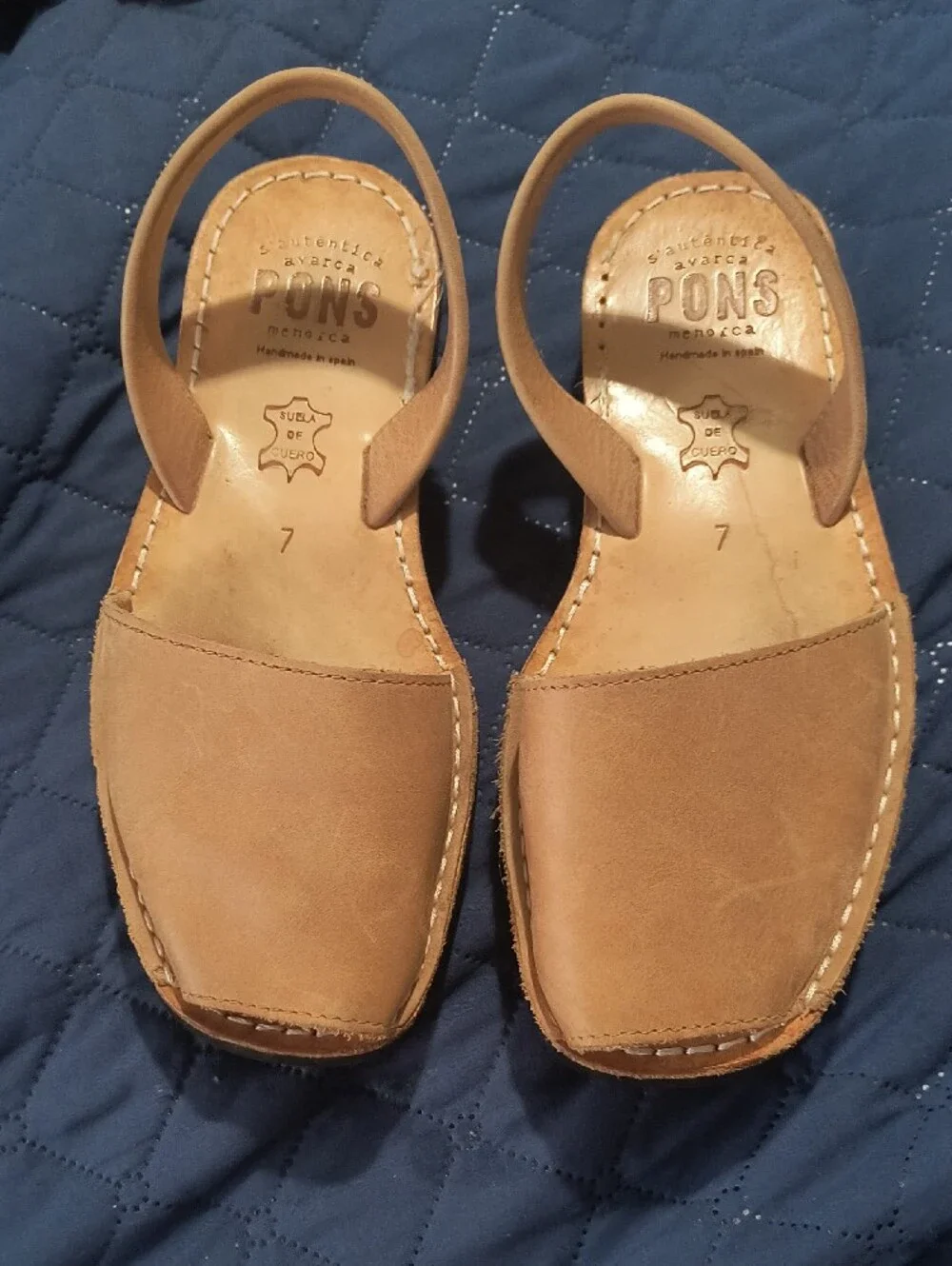 S'autenica Avarca PONS Menorca, Handmade In Spain, Leather Women's Sandals